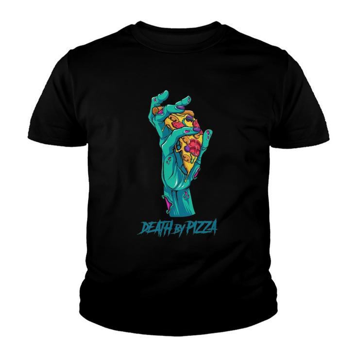 Death By Pizza - Pizza Lover Halloween Costume Youth T-shirt
