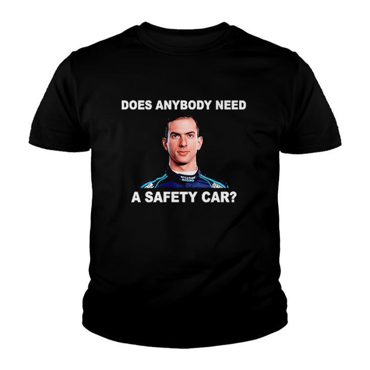 Does Anybody Need Safety Car Latifi F1 Car Racing Lover Gift Youth T-shirt
