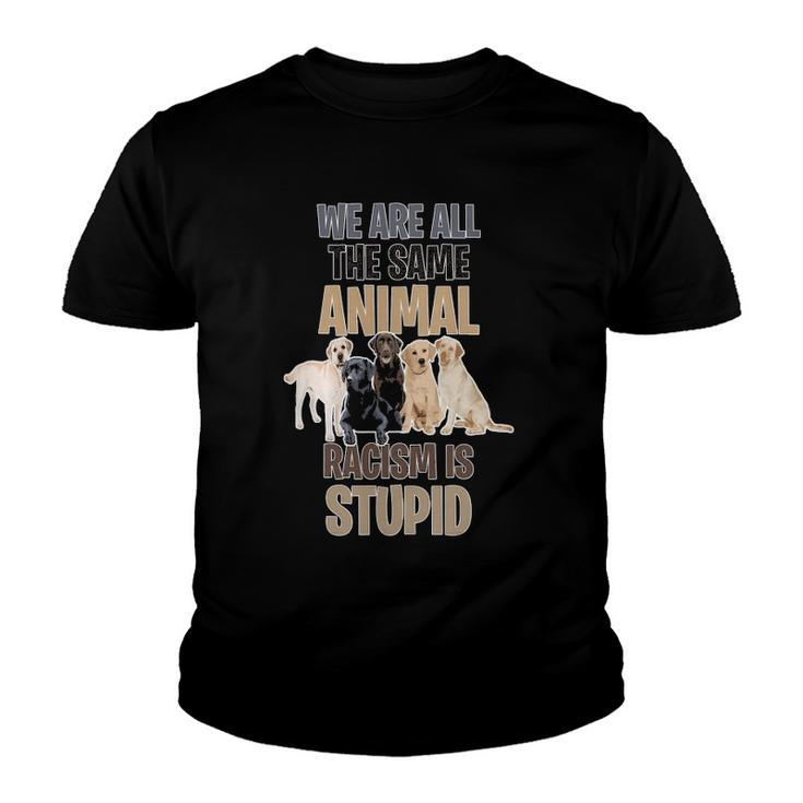 Dog Lovers Against Racismanti Racism Youth T-shirt