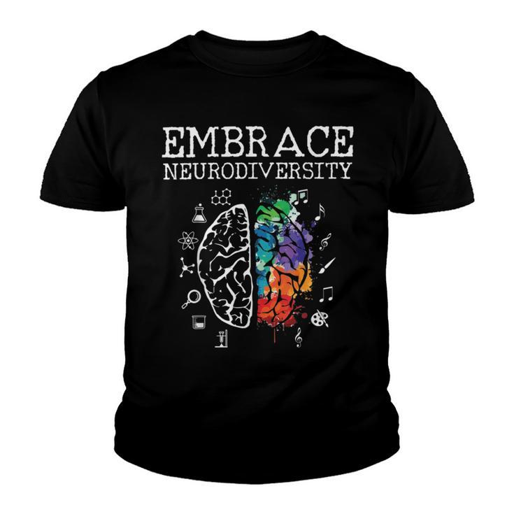 Embrace Neurodiversity Funny V5 Youth T-shirt