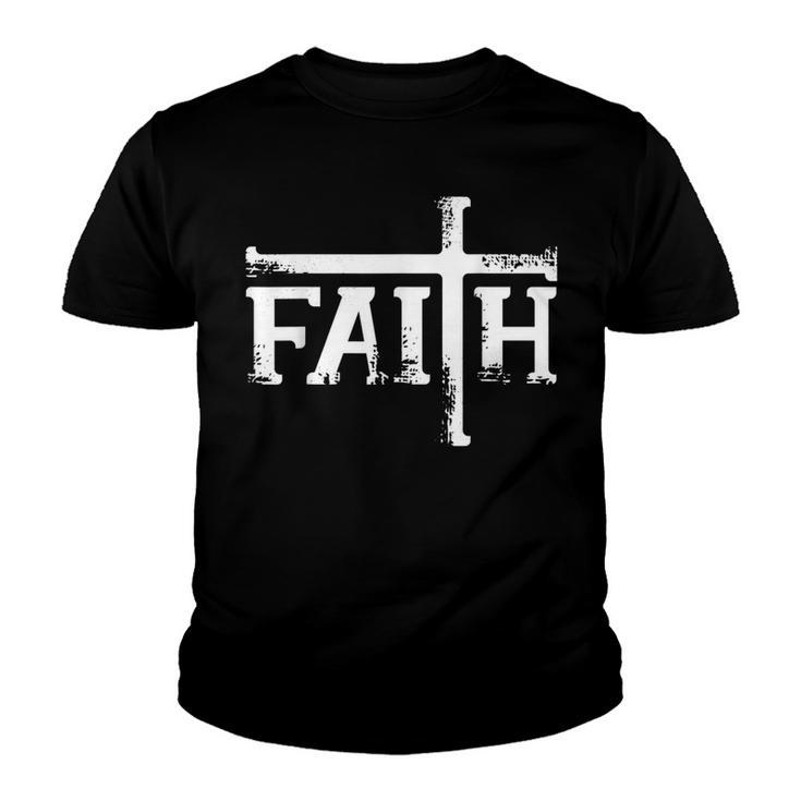 Faith Cross  Christian T  For Men Women Kids  Youth T-shirt