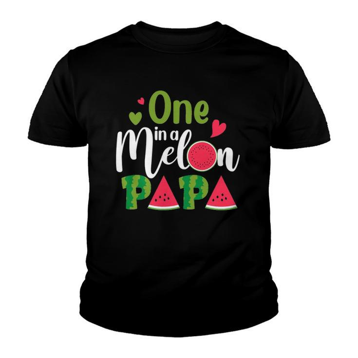 Family One In A Melon Papa Birthday Party Matching Family Youth T-shirt