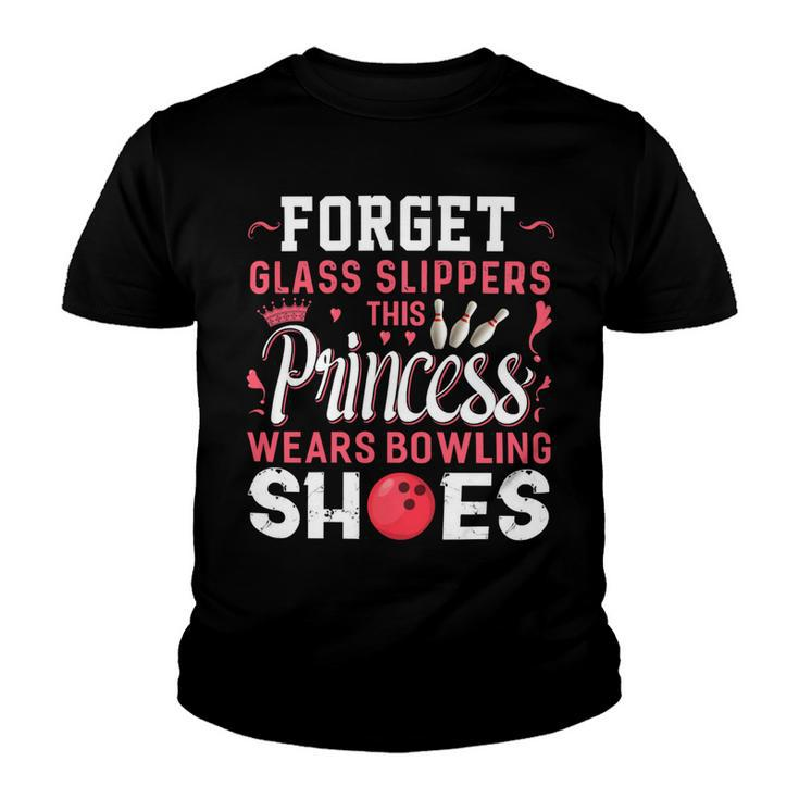 Forget Glass Slippers This Princess Wears Bowling Shoes 113 Bowling Bowler Youth T-shirt