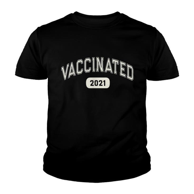 Fully VACCINATED 2021 Pro Science I Got Vaccine Shot Red  Youth T-shirt