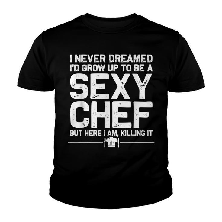 Funny Chef Design Men Women Sexy Cooking Novelty Culinary  Youth T-shirt