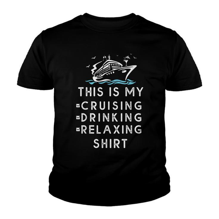 Funny Cruise Ship Wear For Men Women & Kids Beach Vacation V2 Youth T-shirt