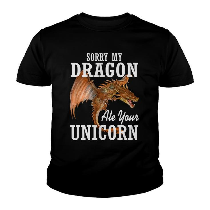 Funny Fire Dragon Asian Animal Gift Dragon Youth T-shirt
