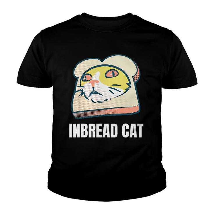 Funny Inbread Toasted Cat Meme Toast Bread Kitten Youth T-shirt