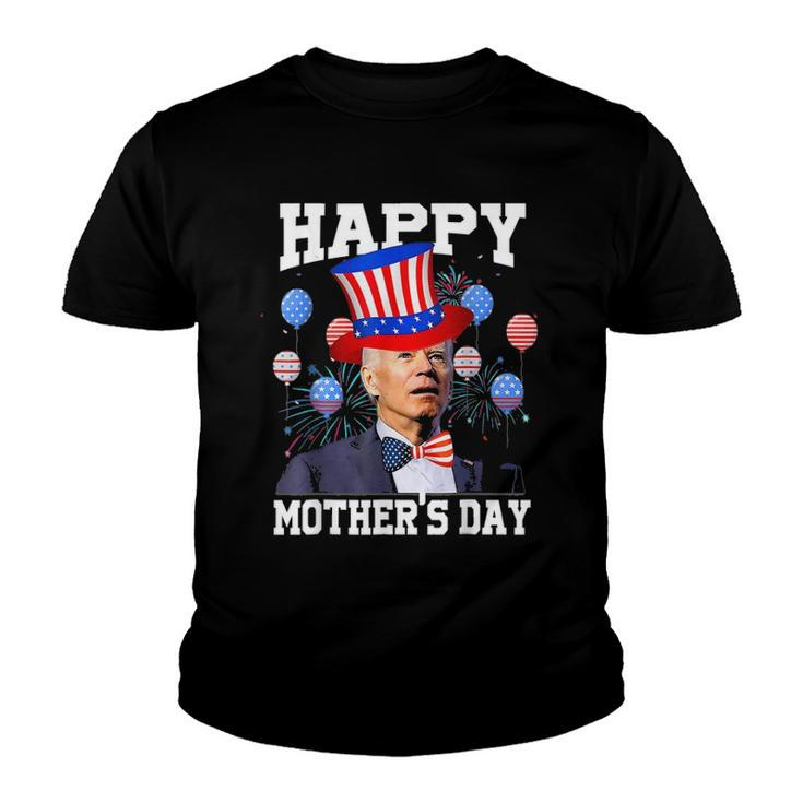 Funny Joe Biden Happy 4Th Of July Confused Mothers Day Youth T-shirt