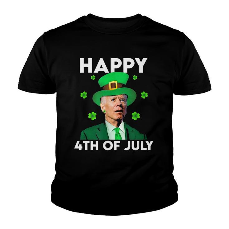 Funny Joe Biden Happy 4Th Of July St Patricks Day Youth T-shirt