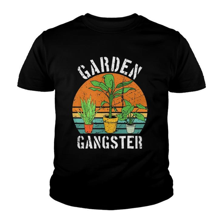 Garden Gangster For Gardener Gardening Vintage Youth T-shirt
