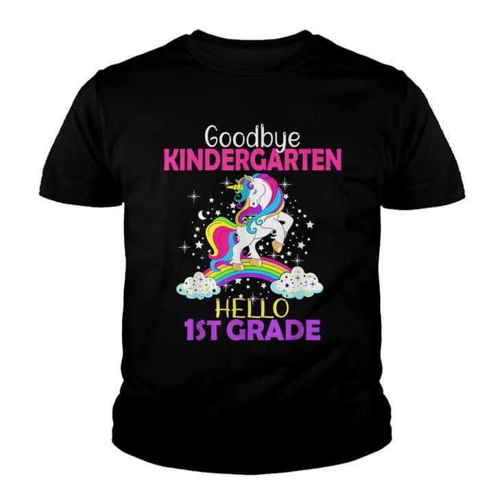 Goodbye Kindergarten Hello 1St Grade Unicorn Girls 2022  Youth T-shirt