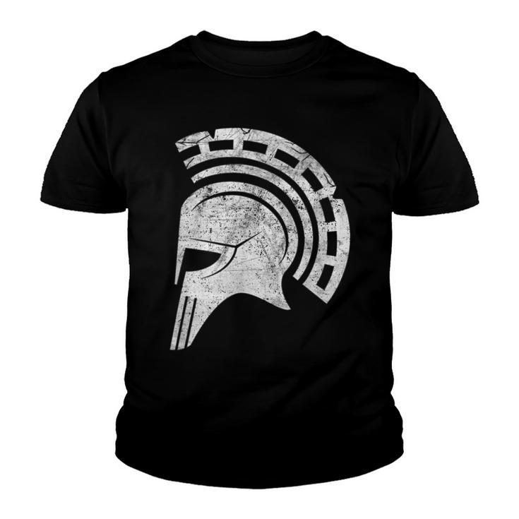 Greek Spartan Helmet Greek Independence Day Greece Pride  Youth T-shirt