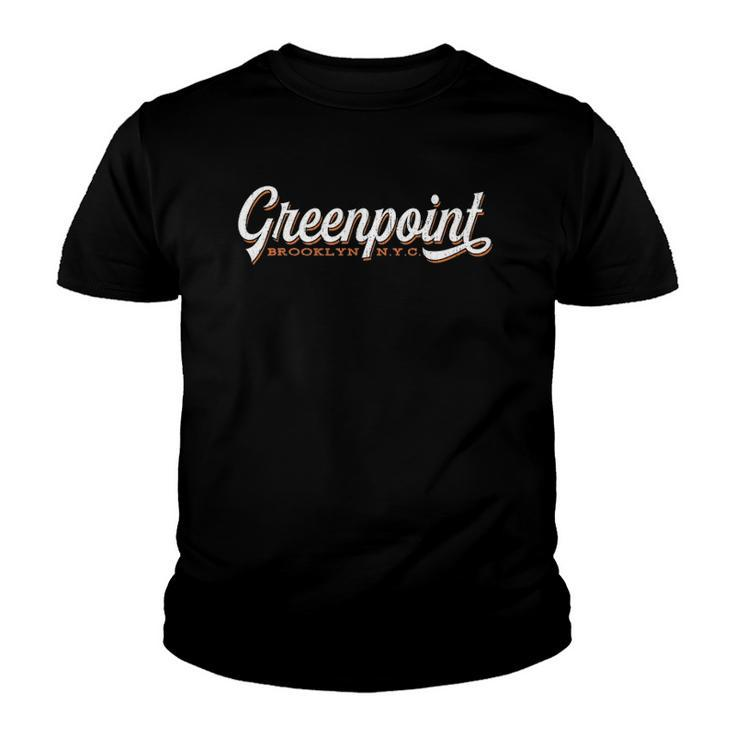 Greenpoint Brooklyncool Retro New York City Design Youth T-shirt