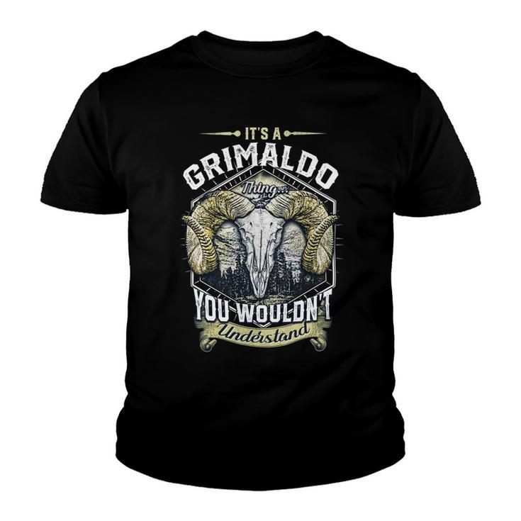 Grimaldo Name Shirt Grimaldo Family Name V2 Youth T-shirt