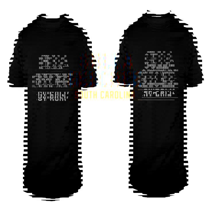 Gulla Geechee Culture South Carolina African Kente Pattern Youth T-shirt