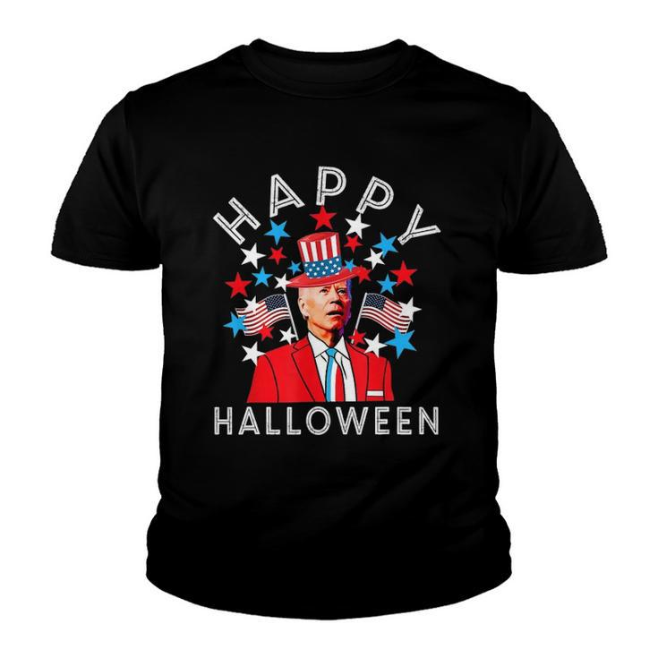Happy Halloween Joe Biden 4Th Of July Memorial Independence Youth T-shirt
