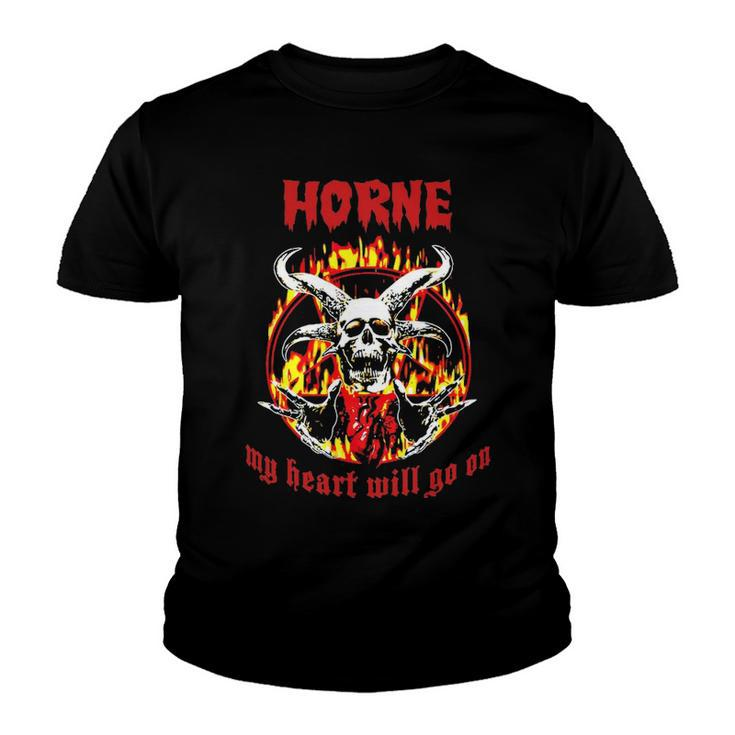 Horne Name Gift   Horne Name Halloween Gift Youth T-shirt