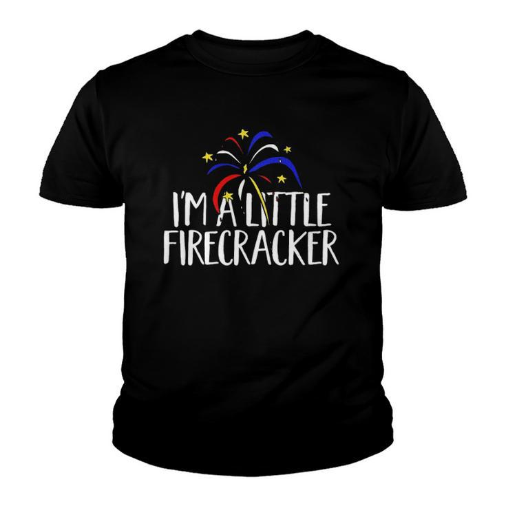 Im A Little Firecracker Patriotic 4Th Of July American  Youth T-shirt