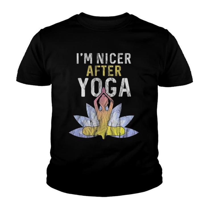 Im Nicer After Yoga - Zen Meditation Instructor Teacher  Youth T-shirt