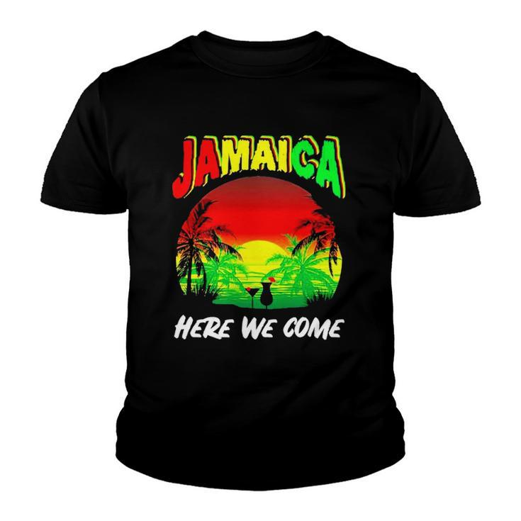 Jamaica Here We Come Jamaica Calling Youth T-shirt