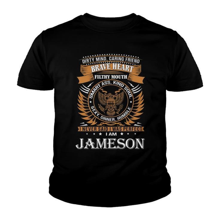 Jameson Name Gift   Jameson Brave Heart Youth T-shirt