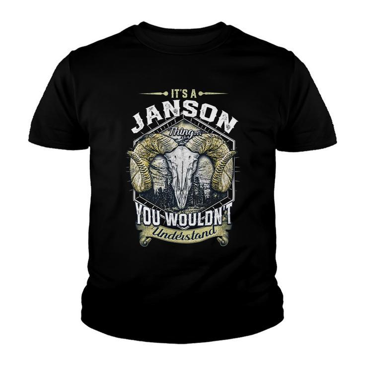 Janson Name Shirt Janson Family Name V4 Youth T-shirt