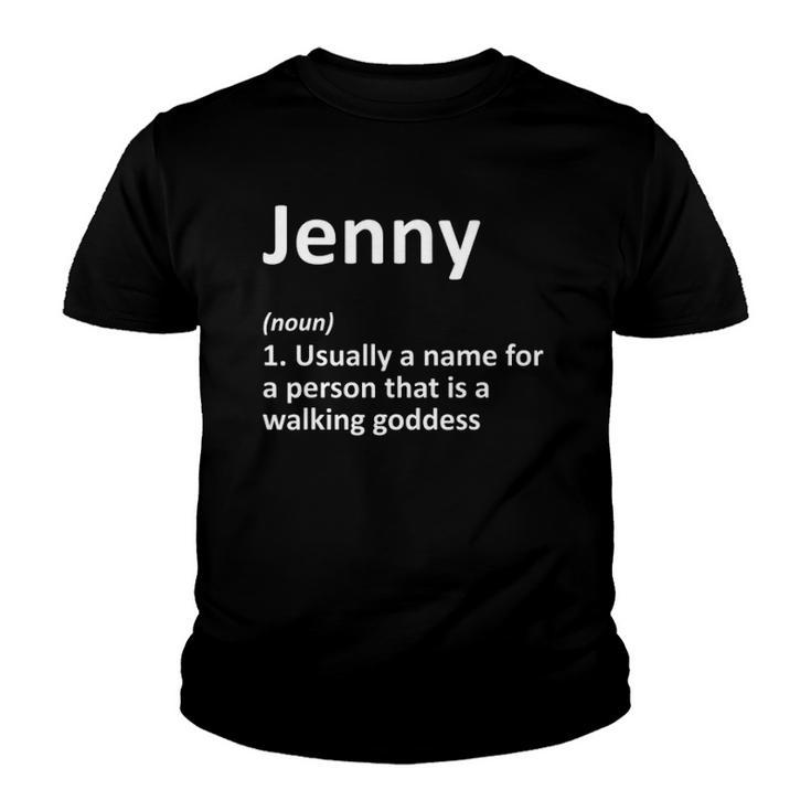Jenny Definition Personalized Name Funny Birthday Gift Idea Youth T-shirt