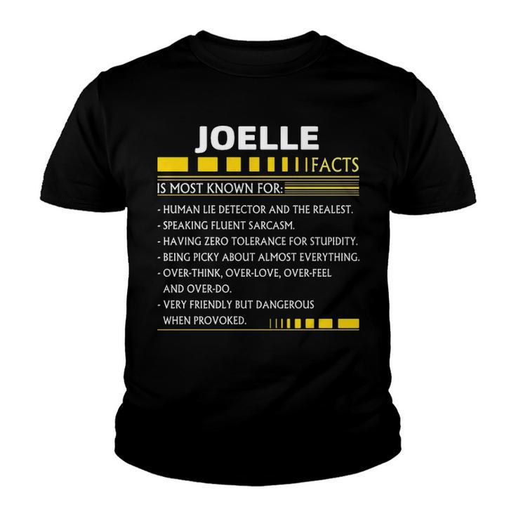 Joelle Name Gift   Joelle Facts Youth T-shirt