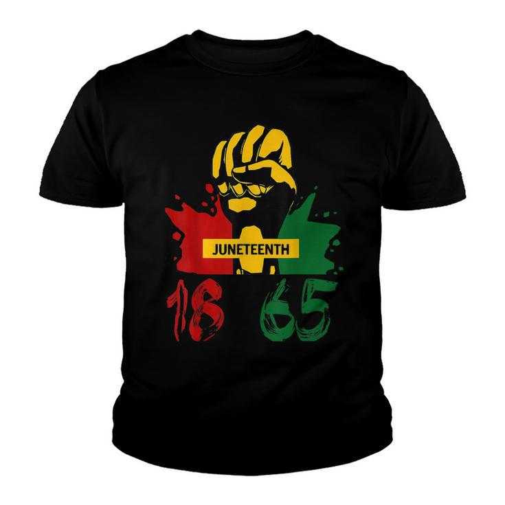 Junenth 18 65 African American Power  Youth T-shirt