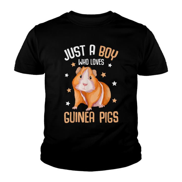 Just A Boy Who Loves Guinea Pigs Kids Boys Guinea Pig  Youth T-shirt