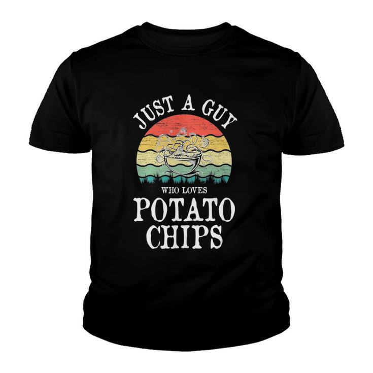 Just A Guy Who Loves Potato Chips Youth T-shirt