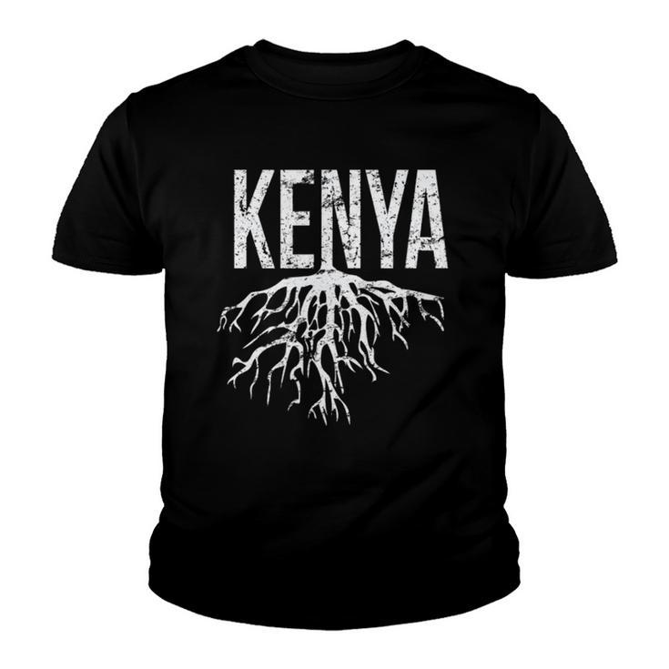 Kenya Roots Distressed Design Kenya Lover Gift Youth T-shirt