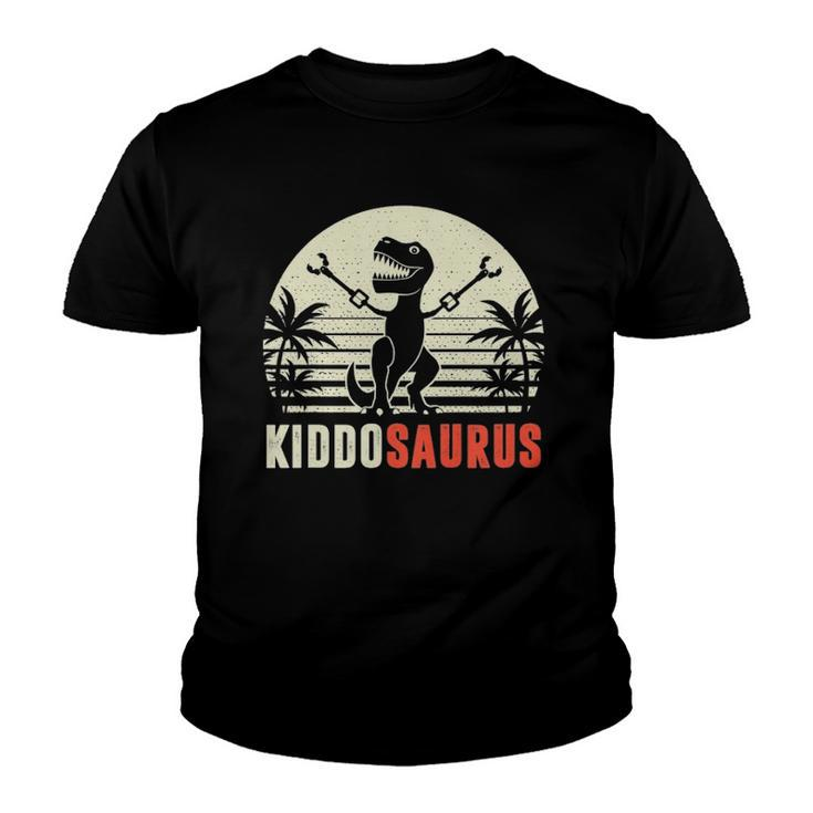 Kids Boy Kiddosaurus Funny Kiddo-Saurus T-Rex Dinosaur Kid Youth T-shirt
