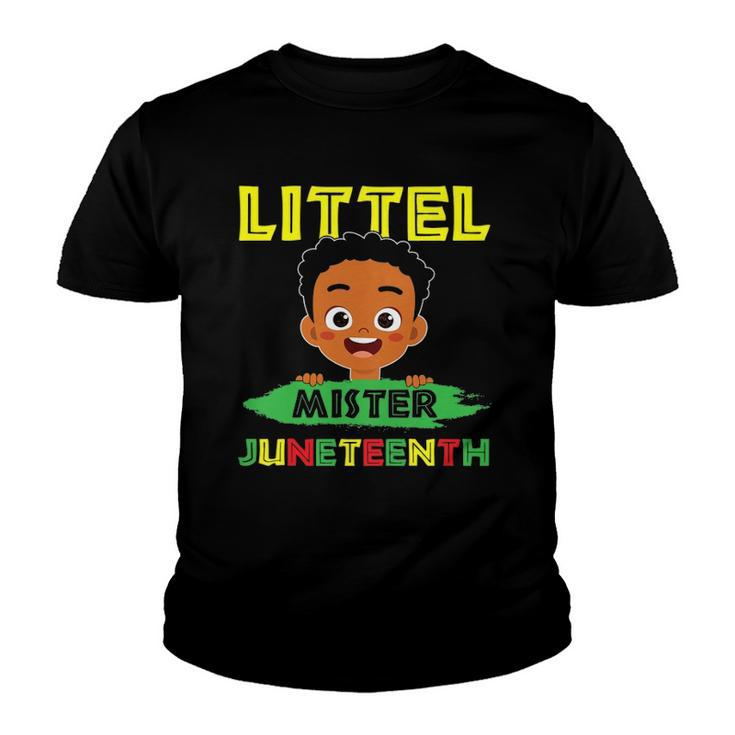Kids Little Mister Juneteenth Boys Kids Toddler Baby Youth T-shirt