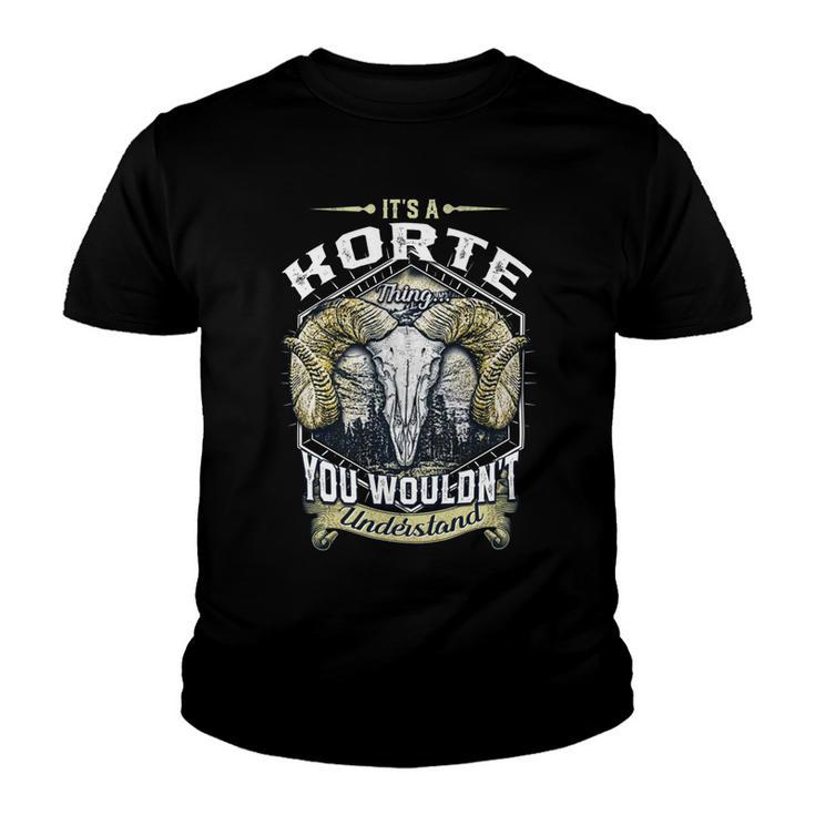 Korte Name Shirt Korte Family Name V4 Youth T-shirt