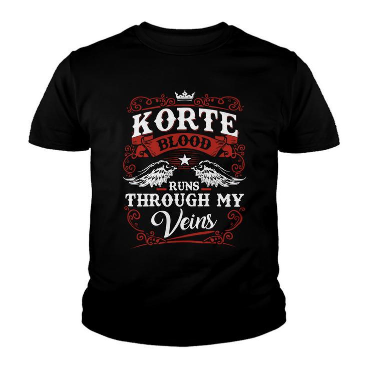 Korte Name Shirt Korte Family Name Youth T-shirt