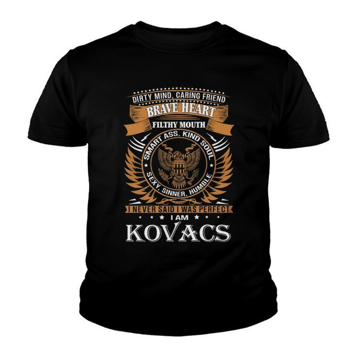 Kovacs Name Gift   Kovacs Brave Heart Youth T-shirt