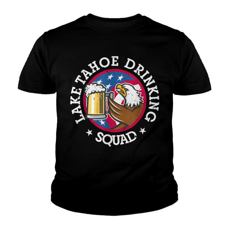 Lake Tahoe Drinking Squad July 4Th Party Costume Beer Lovers  Youth T-shirt