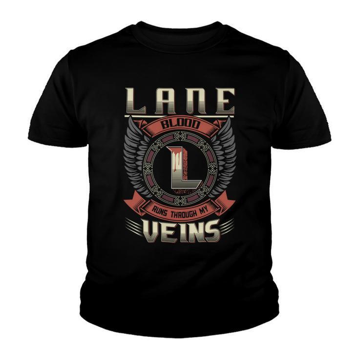 Lane Blood  Run Through My Veins Name V7 Youth T-shirt