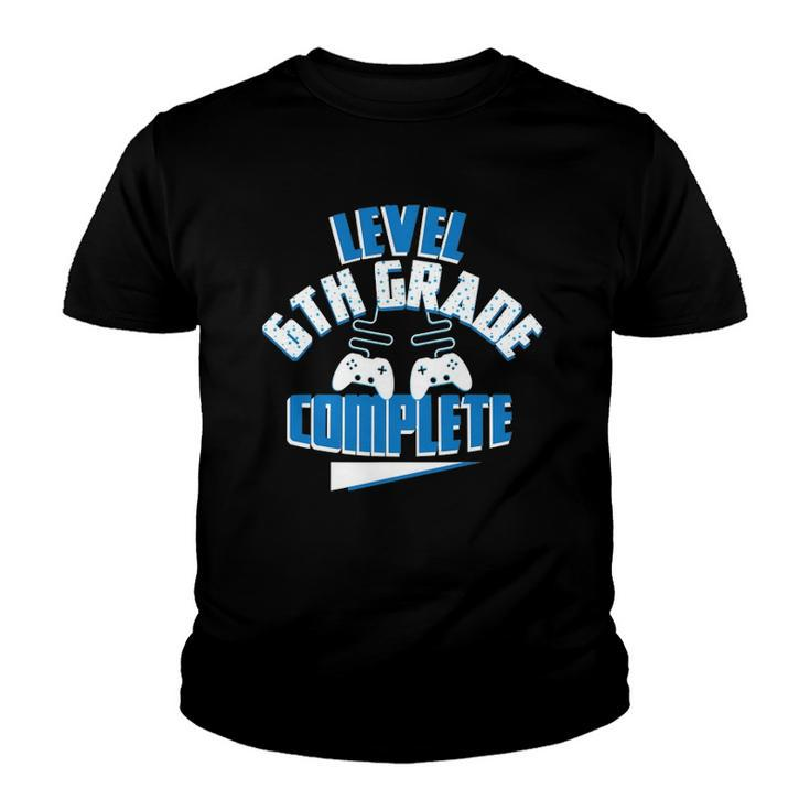 Last Day Of School  Video Game Level 6Th Grade Complete Youth T-shirt