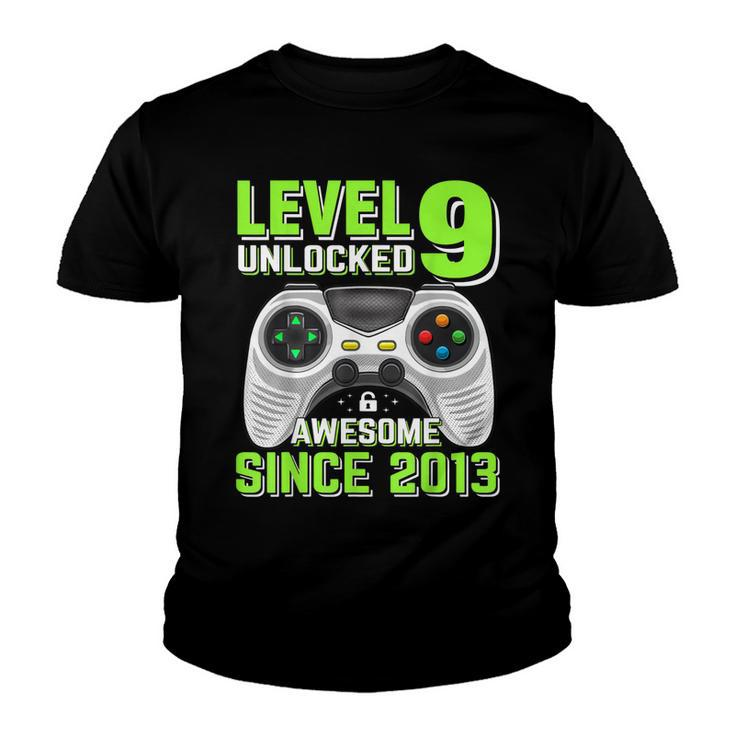 Level 9 Unlocked Awesome 2013 Video Game 9Th Birthday Boy  V3 Youth T-shirt