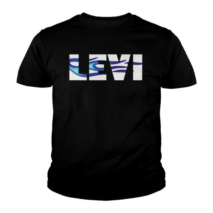 Levi Name Cool Auto Detailing Flames So Fast Youth T-shirt