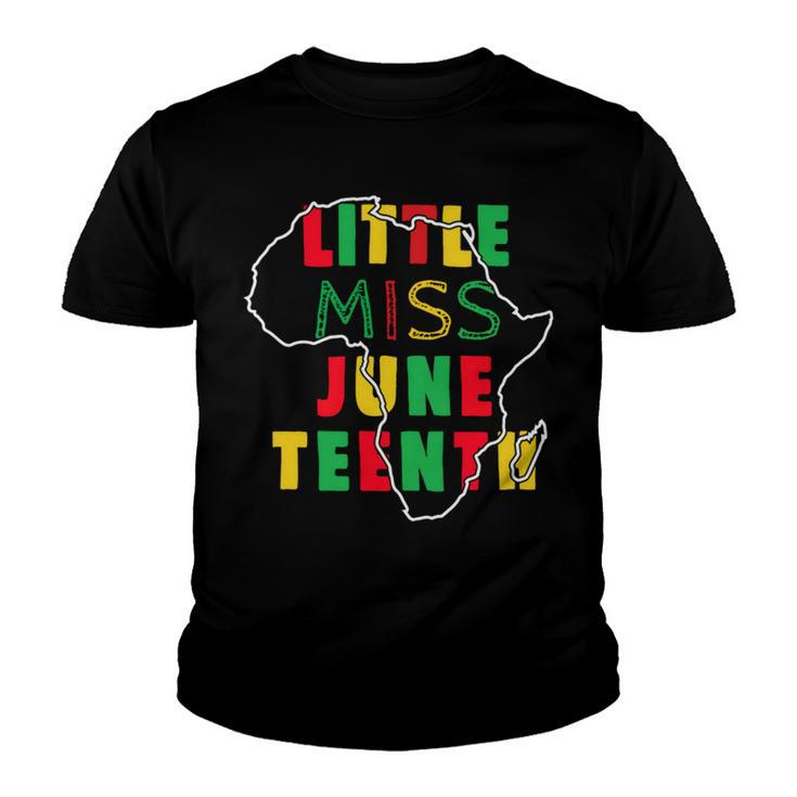 Little Miss Juneteenth Tshirt Youth T-shirt
