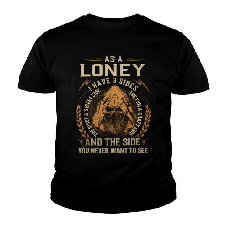 Loney Name Shirt Loney Family Name Youth T-shirt