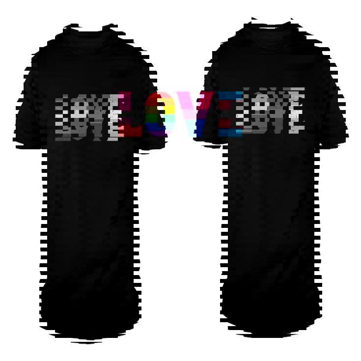 Love Lgbt Pride Ally Lesbian Gay Bisexual Transgender Ally Youth T-shirt