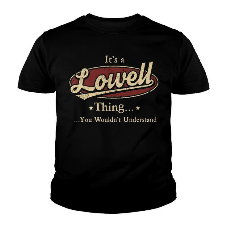 Lowell Shirt Personalized Name Gifts T Shirt Name Print T Shirts Shirts With Name Lowell Youth T-shirt