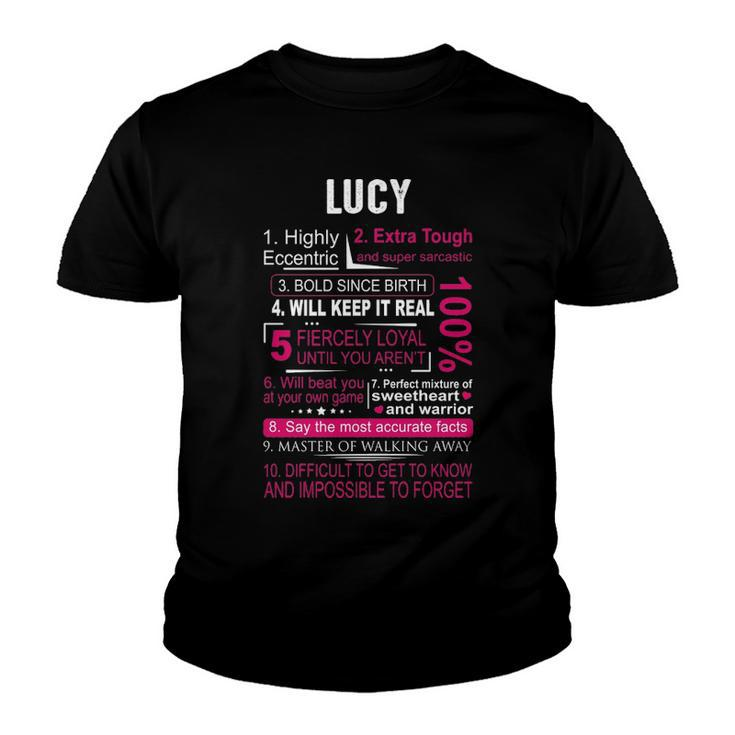 Lucy Name Gift   Lucy Name Youth T-shirt