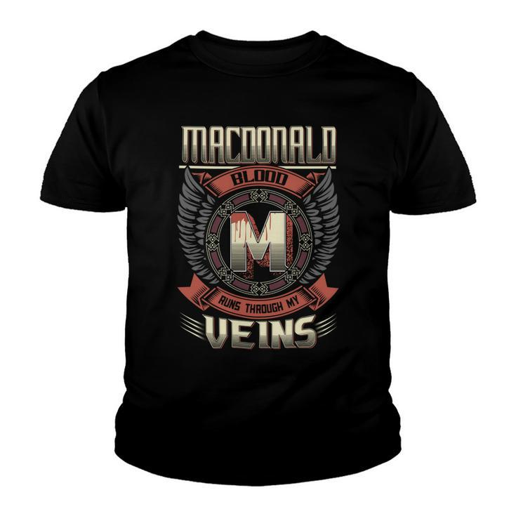 Macdonald Blood  Run Through My Veins Name V6 Youth T-shirt