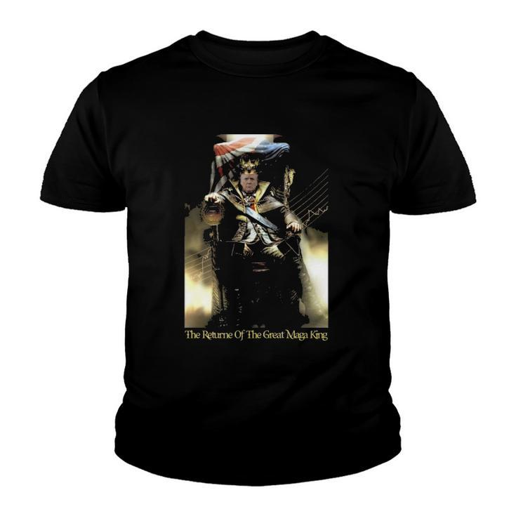 Maga King Trump The Tyranny Of King Washington The Return Of The Great Maga King Youth T-shirt